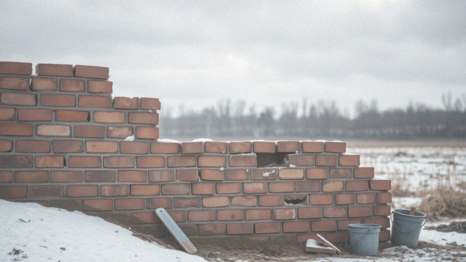 Jakie są skutki przerywania robót budowlanych przy użyciu zaprawy murarskiej zimowej?