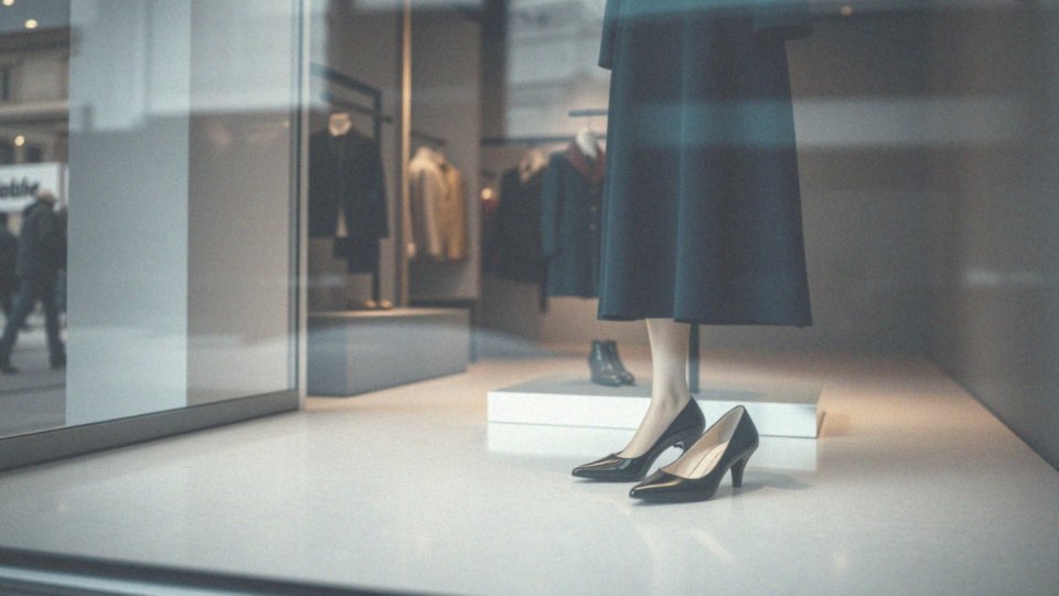 Jakie sympatie budzą czarne buty przy granatowej sukience?