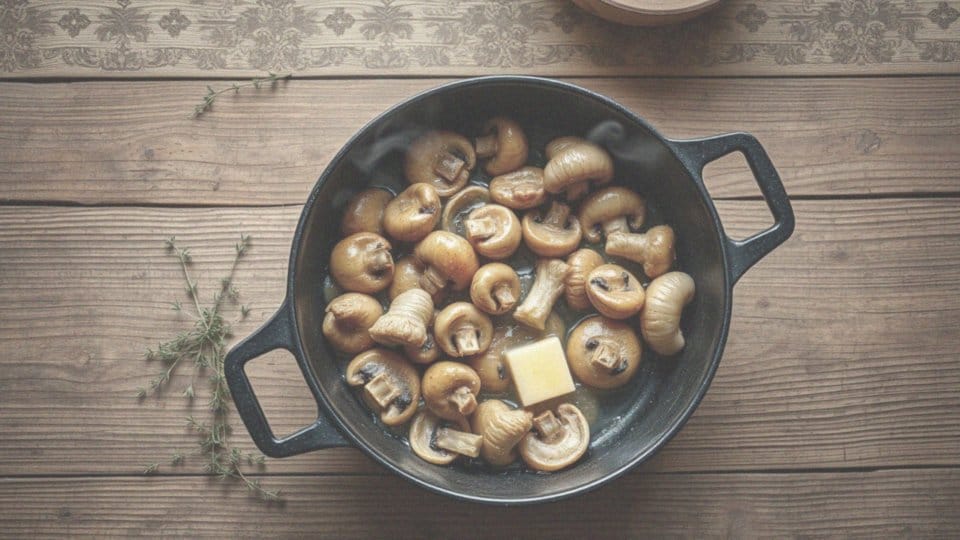Pieczarki duszone na maśle z cebulką – przepis i sekrety smaku